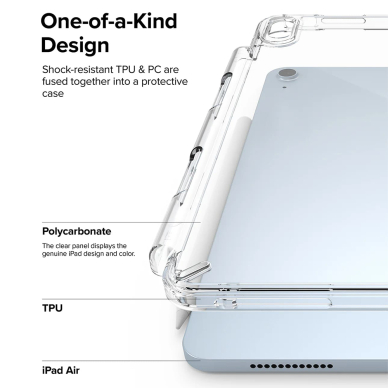 [Užsakomoji prekė] Dėklas iPad Air 4 (2020) / Air 5 (2022) / Air 11 (2024) - Ringke Fusion - permatomas 6