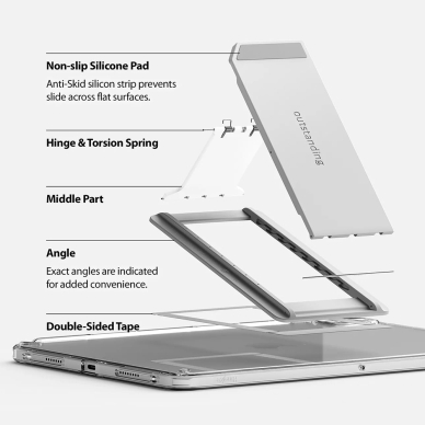 [Užsakomoji prekė] Dėklas iPad Pro 11 (2024) - Ringke Fusion Sketch Stand - juodas 4