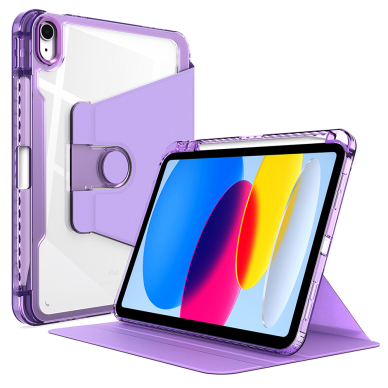 [Užsakomoji prekė] Dėklas iPad Pro 11 (2024) - Techsuit Crystal Vision - violetinis