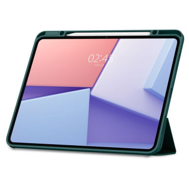 [Užsakomoji prekė] Dėklas iPad Pro 13 (2024) - Spigen Urban Fit - Midnight Green 4