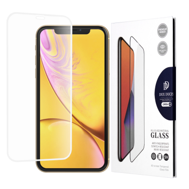 [Užsakomoji prekė] Dėklas iPhone 11 / iPhone XR - Dux Ducis Tempered Glass - baltas