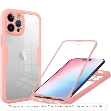 [Užsakomoji prekė] Dėklas iPhone 11 Pro Max + Cover - Techsuit ColorVerse 360 MagSafe MagSafe Series - Rožinis