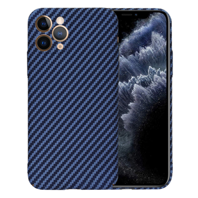 [Užsakomoji prekė] Dėklas iPhone 11 Pro - Techsuit Carbonite FiberShell - melsvas