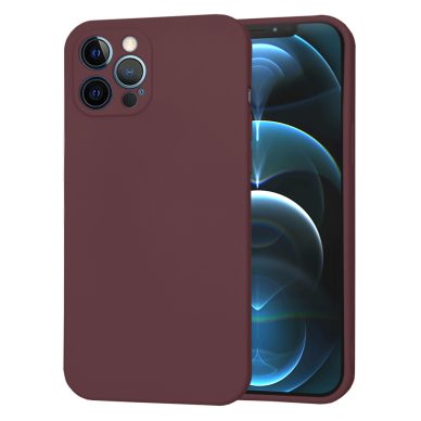 [Užsakomoji prekė] Dėklas iPhone 12 Pro Max - Techsuit SoftFlex - Bordo