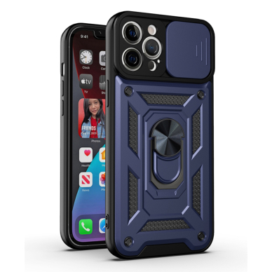 [Užsakomoji prekė] Dėklas iPhone 12 Pro - Techsuit CamShield Series - Mėlynas