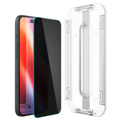 [Užsakomoji prekė] Dėklas iPhone 15 / iPhone 16 (set 2) - Spigen Glas.tR EZ FIT - Privacy 6