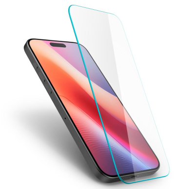 [Užsakomoji prekė] Dėklas iPhone 15 / iPhone 16 - Spigen Glas.tR Slim - Skaidrus 1