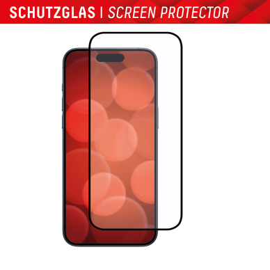 [Užsakomoji prekė] Grūdintas stikliukas iPhone 16 - Displex Real Glass Full Cover - Juodas 4