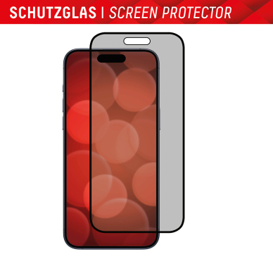 [Užsakomoji prekė] Grūdintas stikliukas iPhone 16 - Displex Real Glass Privacy Full Cover - Juodas 5