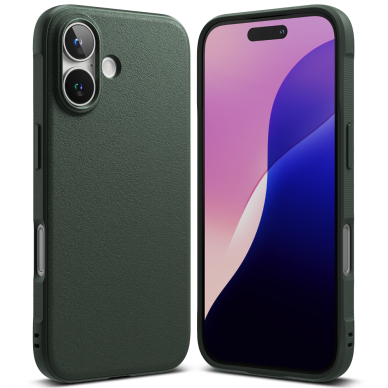 [Užsakomoji prekė] Dėklas iPhone 16 Plus - Ringke Onyx - Dark Green