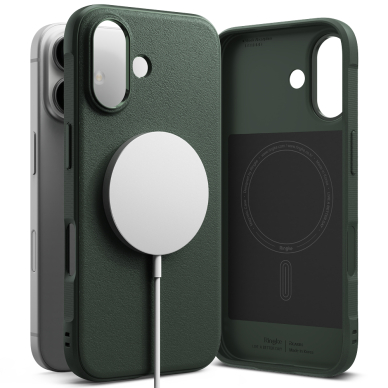 [Užsakomoji prekė] Dėklas iPhone 16 Plus - Ringke Onyx MagSafe - Dark Green 3