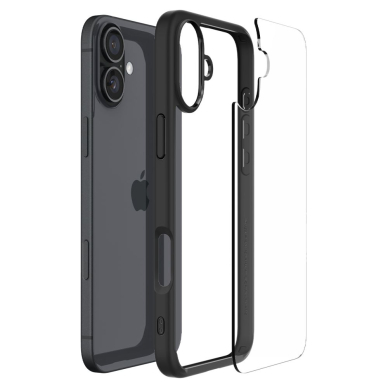 [Užsakomoji prekė] Dėklas iPhone 16 Plus - Spigen Ultra Hybrid - Matte Black 2