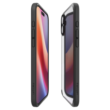 [Užsakomoji prekė] Dėklas iPhone 16 Plus - Spigen Ultra Hybrid - Matte Black 5