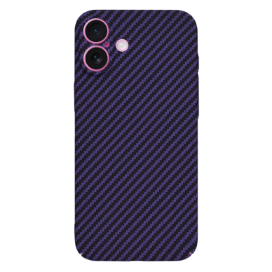 [Užsakomoji prekė] Dėklas iPhone 16 Plus - Techsuit Carbonite FiberShell - Violetinis 2