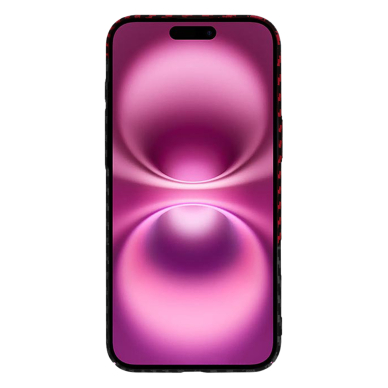 [Užsakomoji prekė] Dėklas iPhone 16 Plus - Techsuit Carbonite FiberShell - Raudonas Vortex 1