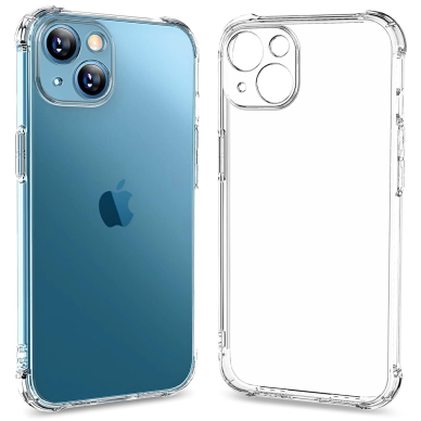 [Užsakomoji prekė] Dėklas iPhone 16 Plus - Techsuit Shockproof Clear Silicone - permatomas 1