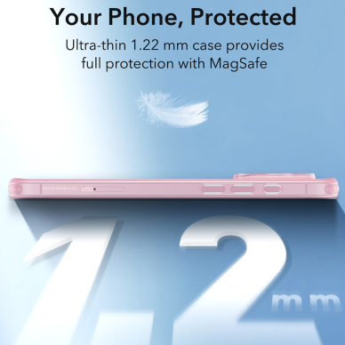 [Užsakomoji prekė] Dėklas iPhone 16 Pro - ESR Zero HaloLock - Frosted Pink 1