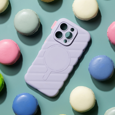 [Užsakomoji prekė] Dėklas iPhone 16 Pro - Macaron Silicone MagSafe - Mint 8