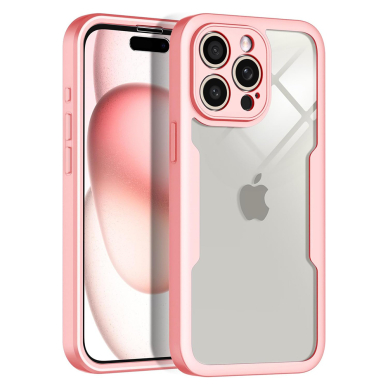 [Užsakomoji prekė] Dėklas iPhone 16 Pro Max + Cover - Techsuit ColorVerse 360 Series - rožinis 1