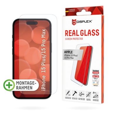 [Užsakomoji prekė] Grūdintas stikliukas iPhone 16 Pro Max - Displex Real Glass 2D - Skaidrus