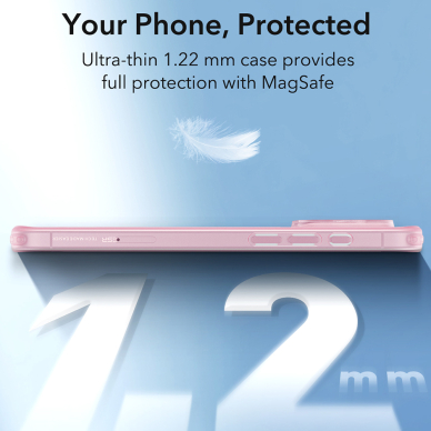 [Užsakomoji prekė] Dėklas iPhone 16 Pro Max - ESR Zero HaloLock - Frosted Pink 1