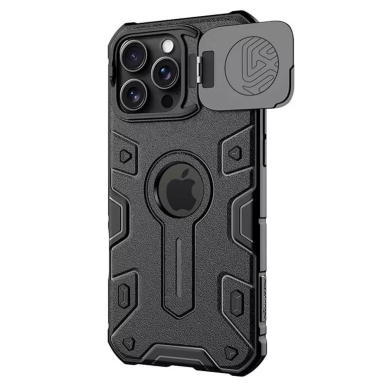 [Užsakomoji prekė] Dėklas iPhone 16 Pro Max - Nillkin CamShield CamShield Armor Prop Magnetic - Juodas 1