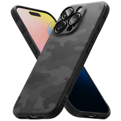 [Užsakomoji prekė] Dėklas iPhone 16 Pro Max - Ringke Onyx Design - Camo Black 2