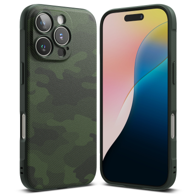 [Užsakomoji prekė] Dėklas iPhone 16 Pro Max - Ringke Onyx Design - Camo Green