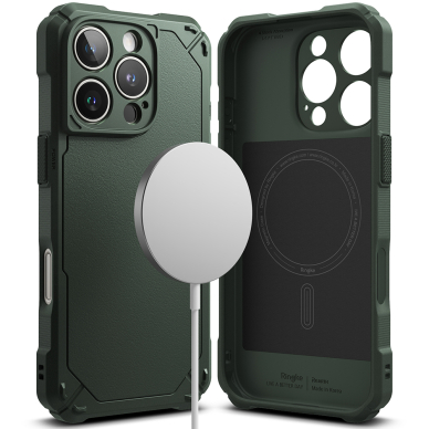 [Užsakomoji prekė] Dėklas iPhone 16 Pro Max - Ringke Rugged Gear MagSafe - Dark Green