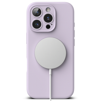 [Užsakomoji prekė] Dėklas iPhone 16 Pro Max - Ringke Silicone Magnetic MagSafe - Lavender 1