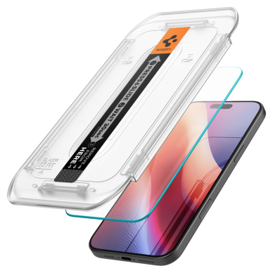 [Užsakomoji prekė] Dėklas iPhone 16 Pro Max (set of 2) - Spigen Glas.tR EZ FIT - Skaidrus 6