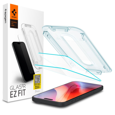 [Užsakomoji prekė] Dėklas iPhone 16 Pro Max (set of 2) - Spigen Glas.tR EZ FIT - Skaidrus