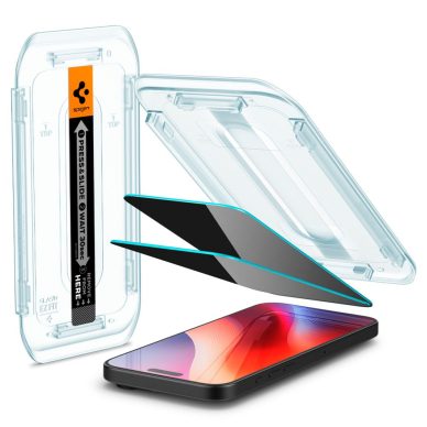 [Užsakomoji prekė] Dėklas iPhone 16 Pro Max (set of 2) - Spigen Glas.tR EZ FIT - Privacy 4