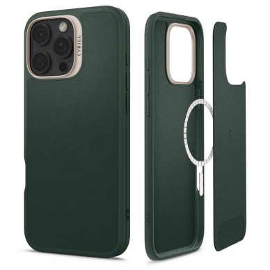 [Užsakomoji prekė] Dėklas iPhone 16 Pro Max - Spigen Cyrill Kajuk MagSafe - Forest Green