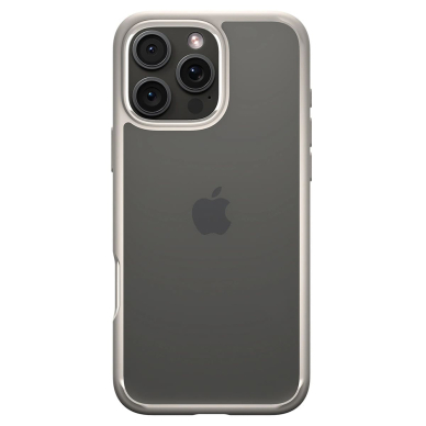 [Užsakomoji prekė] Dėklas iPhone 16 Pro Max - Spigen Ultra Hybrid - Natural Titanium 2