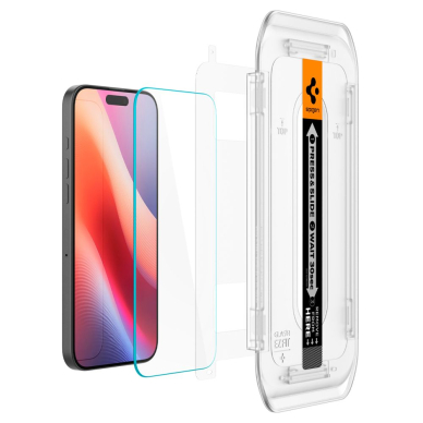 [Užsakomoji prekė] Dėklas iPhone 16 Pro (set of 2) - Spigen Glas.tR EZ FIT - permatomas 2