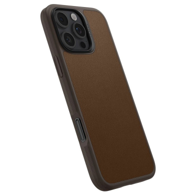 [Užsakomoji prekė] Dėklas iPhone 16 Pro - Spigen Cyrill Kajuk MagSafe - Saddle Brown 5