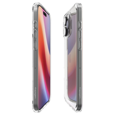 [Užsakomoji prekė] Dėklas iPhone 16 Pro - Spigen Ultra Hybrid - Crystal Clear 4