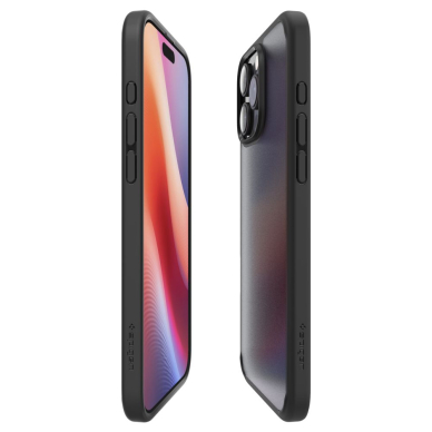 [Užsakomoji prekė] Dėklas iPhone 16 Pro - Spigen Ultra Hybrid - Frost Black 5