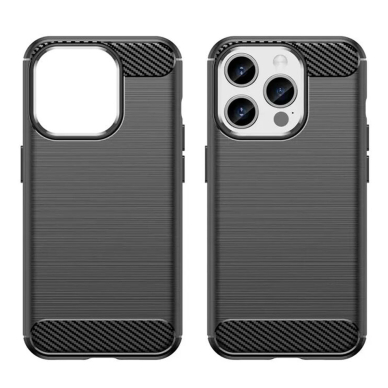 [Užsakomoji prekė] Dėklas iPhone 16 Pro - Techsuit Carbon Silicone - juodas 1