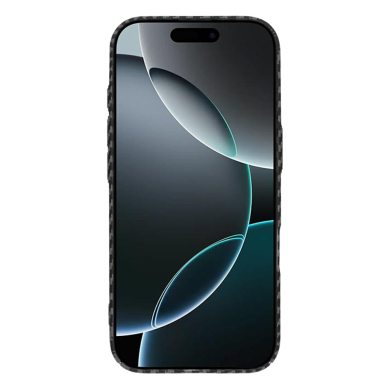 [Užsakomoji prekė] Dėklas iPhone 16 Pro - Techsuit Carbonite FiberShell - Juodas 1