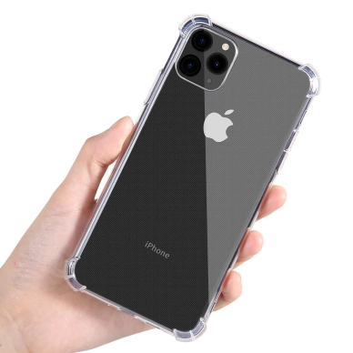 Akcija! Dėklas iPhone 16 Pro - Techsuit Shockproof Clear Silicone - permatomas 1