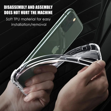 Akcija! Dėklas iPhone 16 Pro - Techsuit Shockproof Clear Silicone - permatomas 2