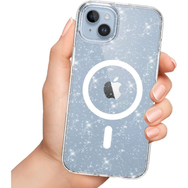 [Užsakomoji prekė] Dėklas iPhone 16 Pro - Techsuit SparkleSkin Series - permatomas 1