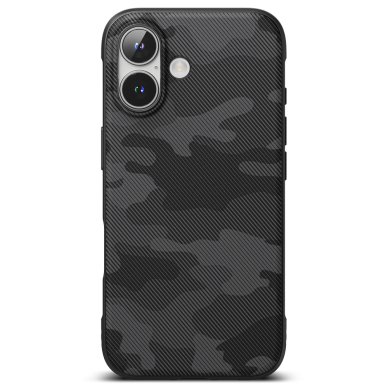 [Užsakomoji prekė] Dėklas iPhone 16 - Ringke Onyx Design - Camo Black 1