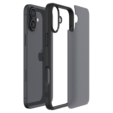 [Užsakomoji prekė] Dėklas iPhone 16 - Spigen Ultra Hybrid - Frost Black 3