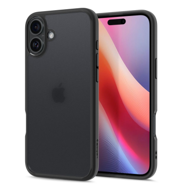 [Užsakomoji prekė] Dėklas iPhone 16 - Spigen Ultra Hybrid - Frost Black 4