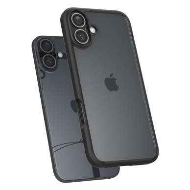 [Užsakomoji prekė] Dėklas iPhone 16 - Spigen Ultra Hybrid - Matte Black 4