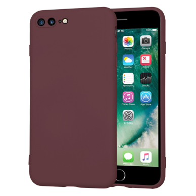 [Užsakomoji prekė] Dėklas iPhone 7 Plus / iPhone 8 Plus - Techsuit SoftFlex - Bordo