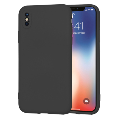 [Užsakomoji prekė] Dėklas iPhone X / iPhone XS - Techsuit SoftFlex - Juodas